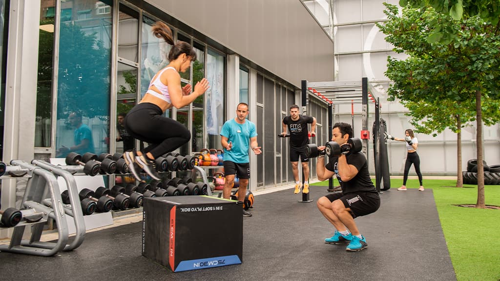 gym exterior polideportivo malilla